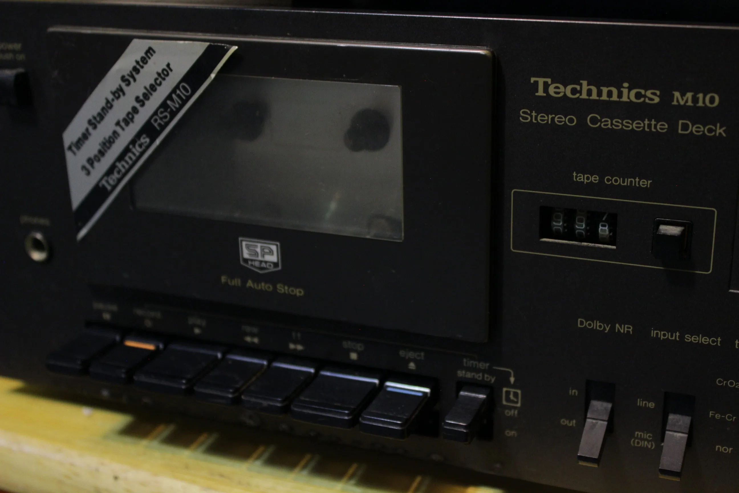 1979 Technics RS-M10 Cassette Deck VU Meters w/ National TE 97 Audio Timer