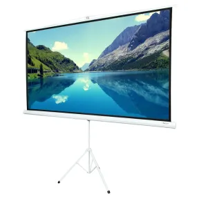 84 INCH 16:9 HD Portable Tripod Pull Up Projector Screen Curtain