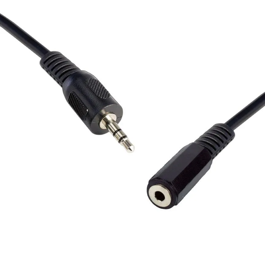 8WARE 3.5 Stereo Male to Female 5m Speaker/Microphone Extension Cable