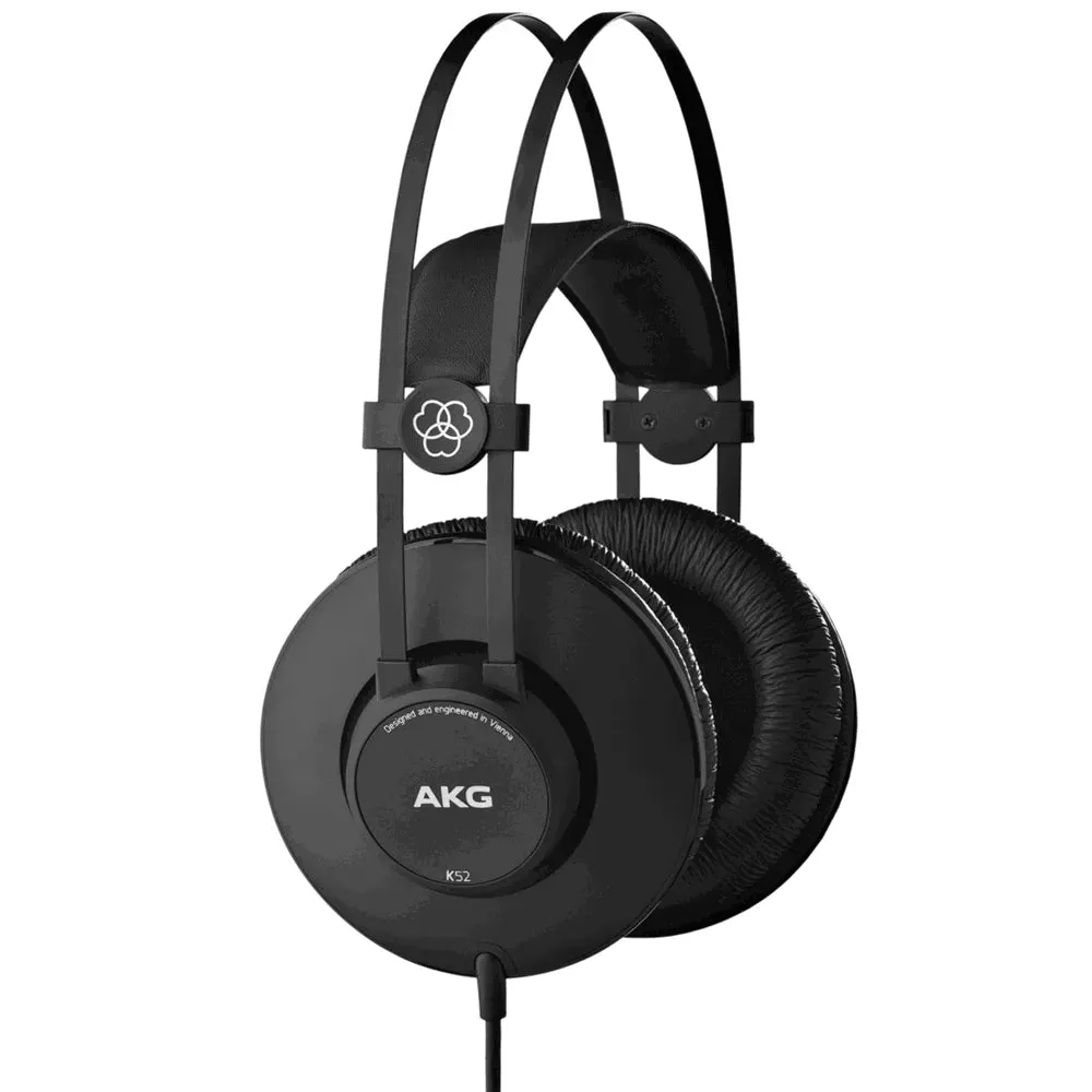 AKG - K-52 Closed-Back Headphones for Live Sound Monitoring & Recording Studios