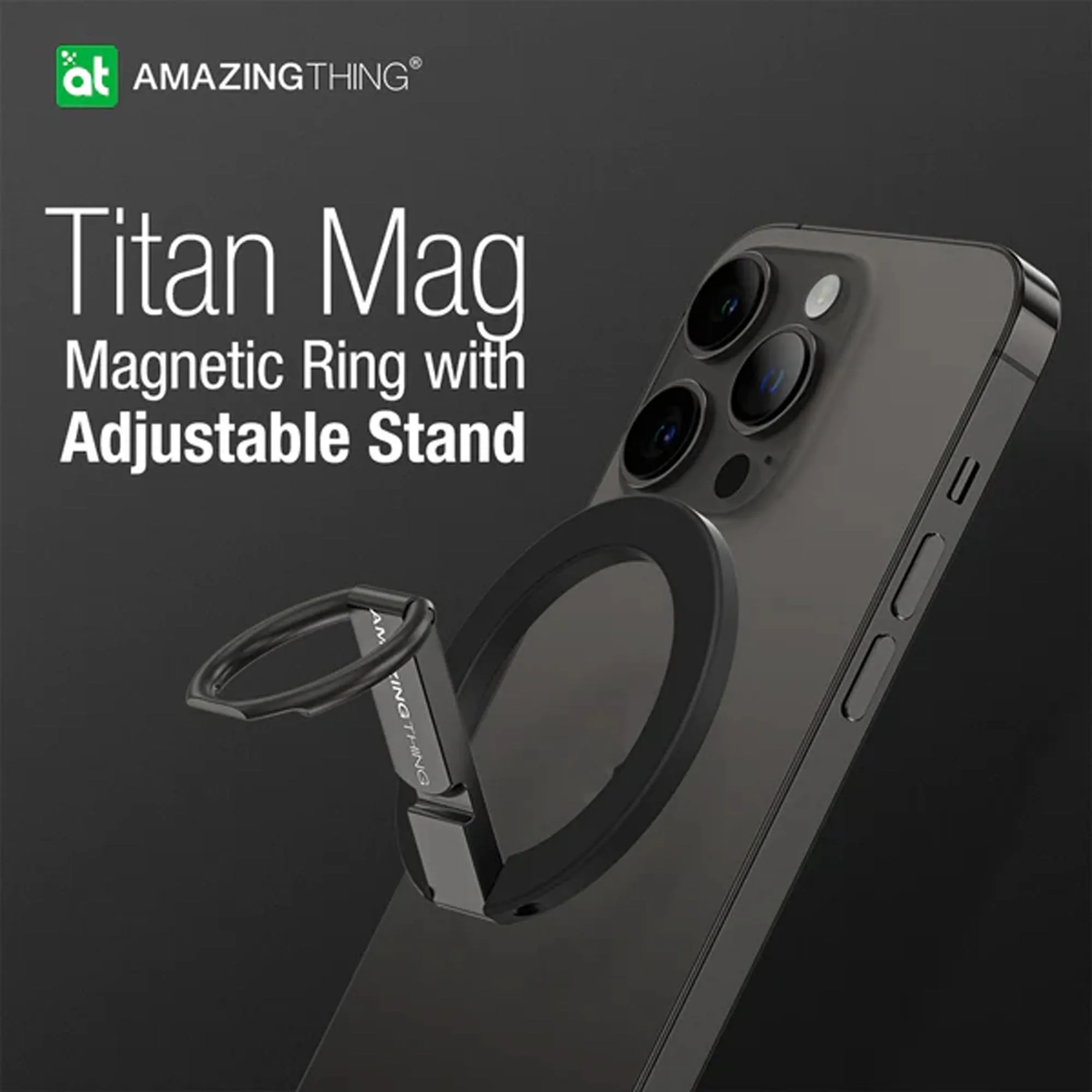 Amazingthing Titan Mag Magnetic Grip with Adjustable Stand - New Purple (Barcode : 4892878077637 )