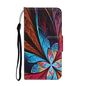 Anymob Samsung Multicolor Abstract Flip Wallet Phone Case Leather Stand Function Cover