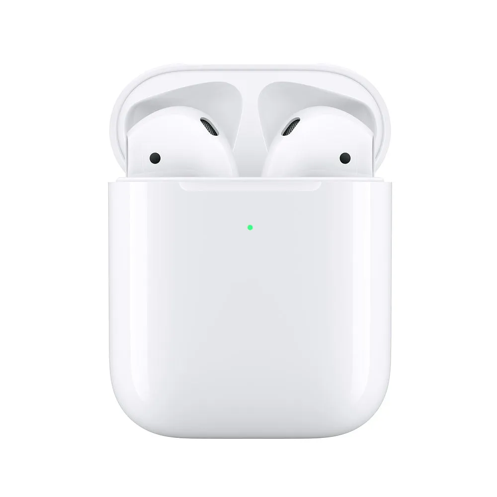 Apple AirPods with Wireless Charging Case (2nd Gen) Bundle with Velcro Cable Ties   USB Chargers