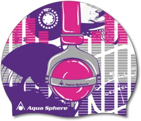 Aqua Sphere Headphones Silicone Swim Cap