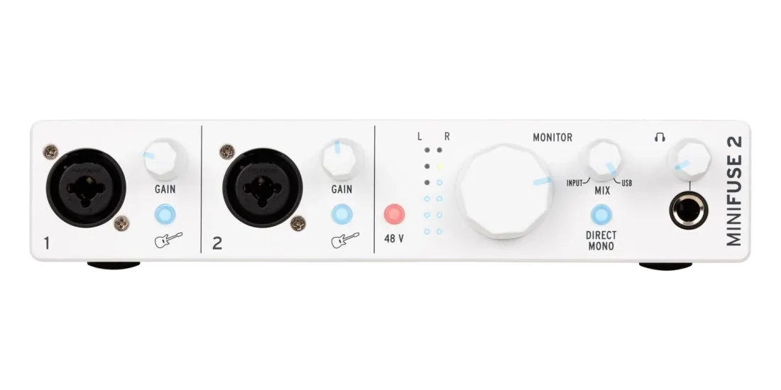 Arturia MINIFUSE2WH MiniFuse 2 Compact USB Audio Interface (White)