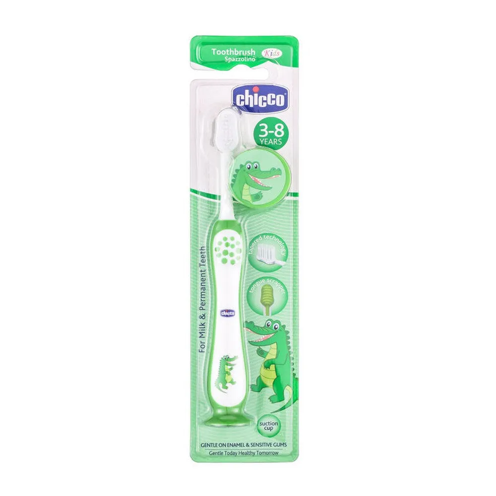 Blue & Green Animal Theme Toothbrush With Cover