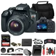 Canon EOS Rebel T6 DSLR Camera W/ 18-55mm Lens   64GB Card   Cleaning Kit   More