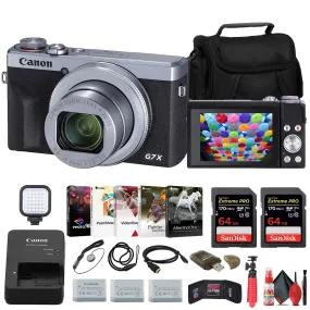 Canon PowerShot G7 X Mark III Digital Camera   2 x 64GB Card   2 x Battery   More