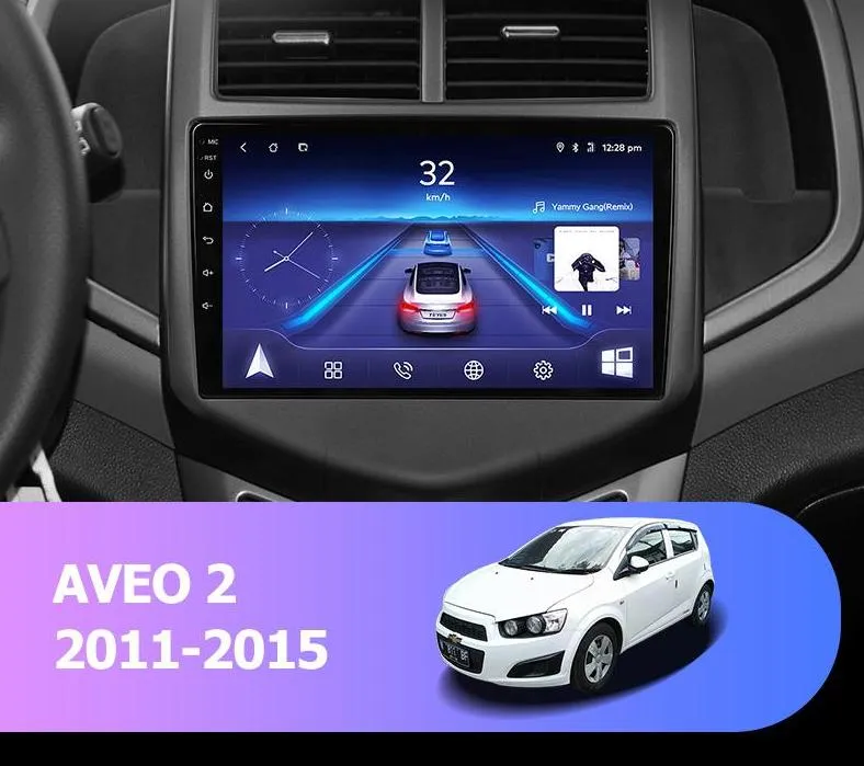 Car Dealz 9" Android 10.0 Chevrolet Aveo 2 Holden Barina 2011-2015 w CAM In Dash Plus OEM Fascia