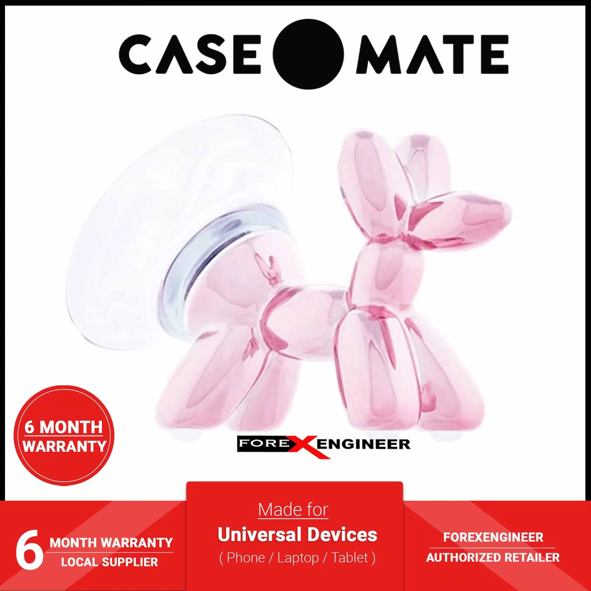 Case-Mate Stand Ups Ballon Dog - Phone Holder - Blush (Barcode: 846127178358 )