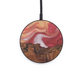 Circle Wood Resin Wireless Charger - Bree (Dark Red, 598576)