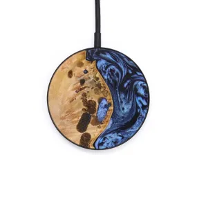 Circle Wood Resin Wireless Charger - Cohen (Blue, 640690)