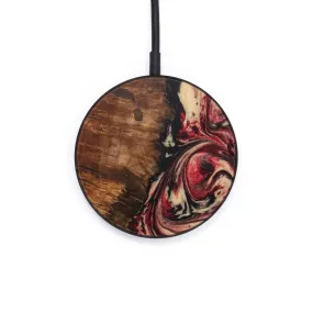 Circle Wood Resin Wireless Charger - Cora (Red, 642782)