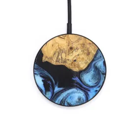 Circle Wood Resin Wireless Charger - Desirae (Blue, 624126)