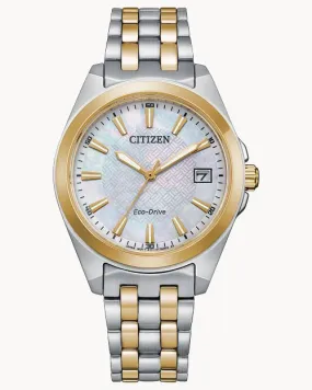 Citizen  Peyten White Dial Stainless Steel Watch EO1224-54D