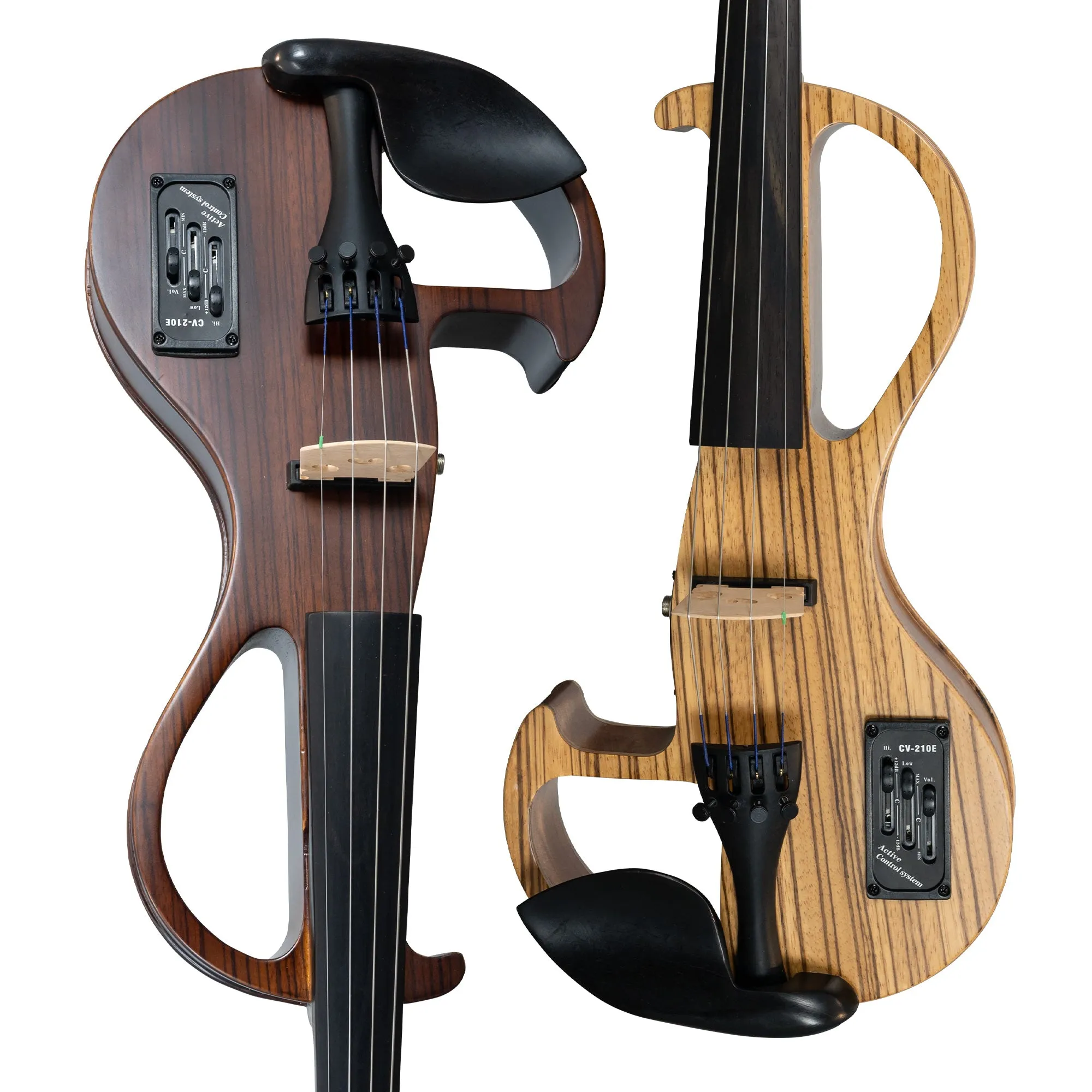 CLEARANCE Bunnel Edge Zebrano Electric Violin Outfit