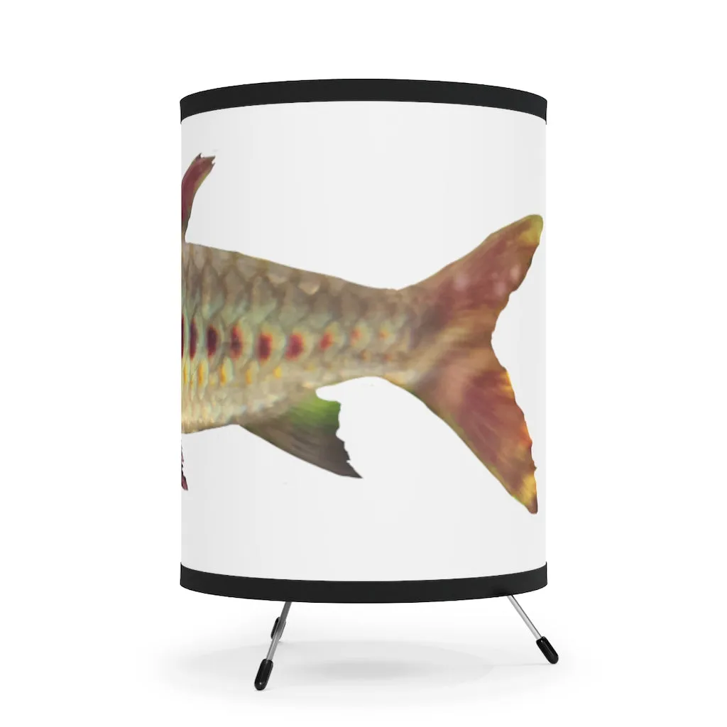 Colorful Fish Tripod Lamp with High-Res Printed Shade, US\CA plug