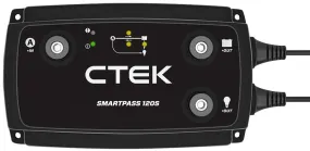 CTEK Battery Charger - Smartpass 120S Power Management for Starter & Service Batteries - 40-289