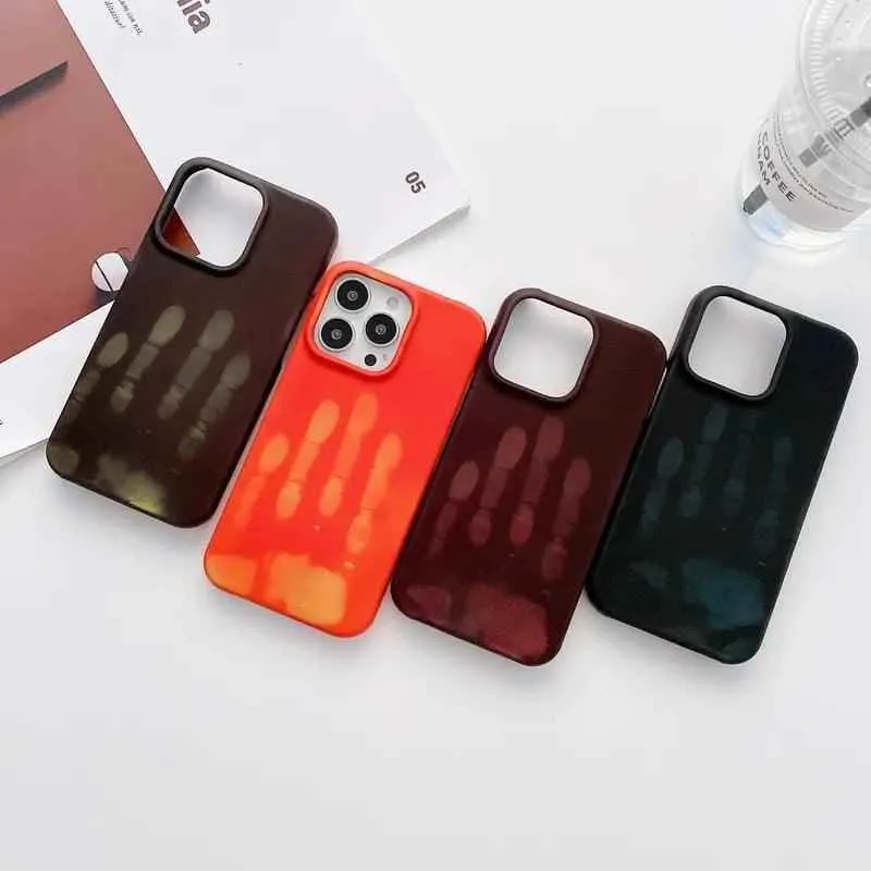 Cute Thermal Heat Induction Sensor Phone Cases for iPhone 13, 12 Mini, 13 Pro Max, 11 Pro Max, XR, SE2, XS Max, 7, 8 Plus