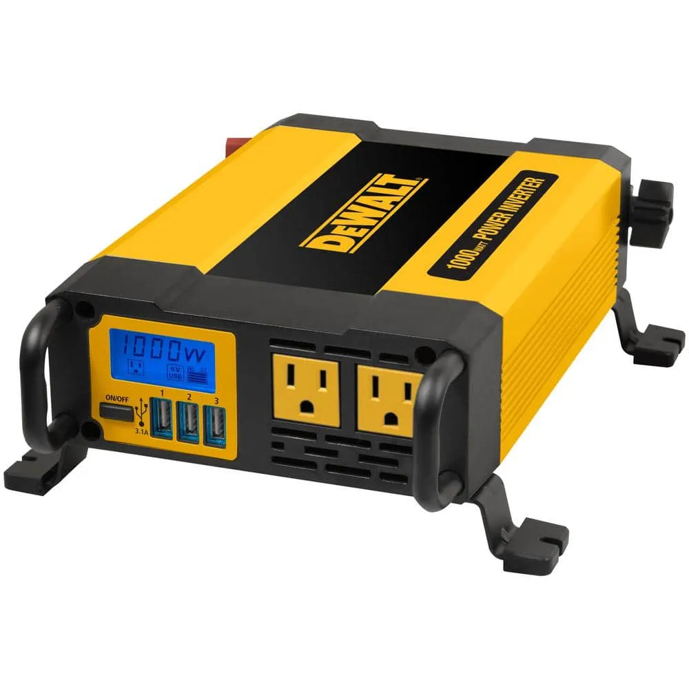 DEWALT DXAEPI1000-CA -  1000-Watt Portable Car Power Inverter with Triple USB Ports