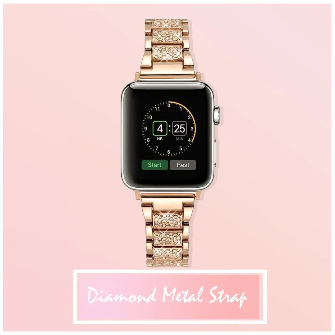 Diamond Metal Strap for Apple Watch