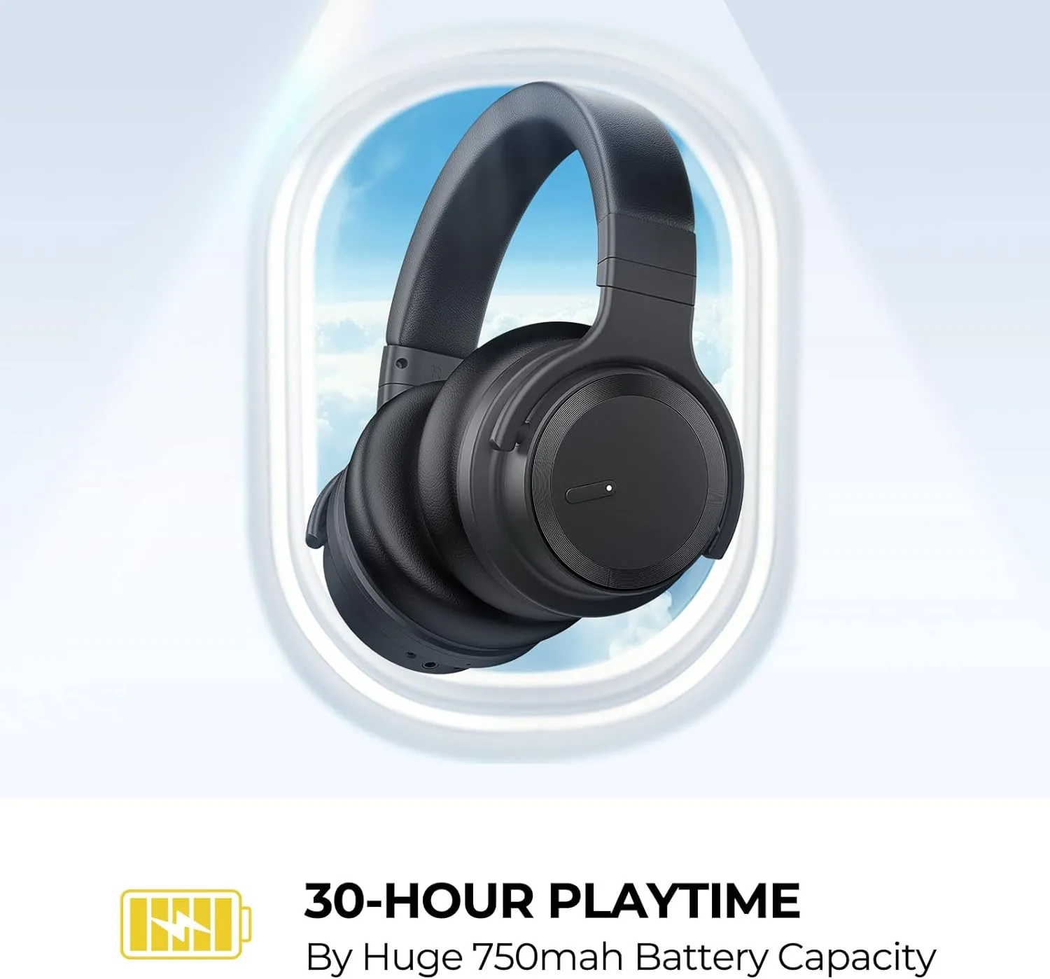 E7 Active Noise Cancelling Headphones Wireless 5.0 Bluetooth Headphones with Rich Bass