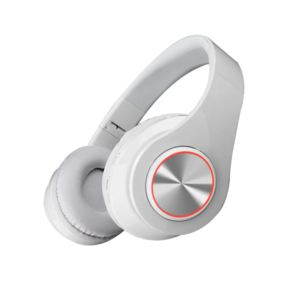 Ergonomic Wireless Bluetooth 5.0 Foldable Headphones (White)