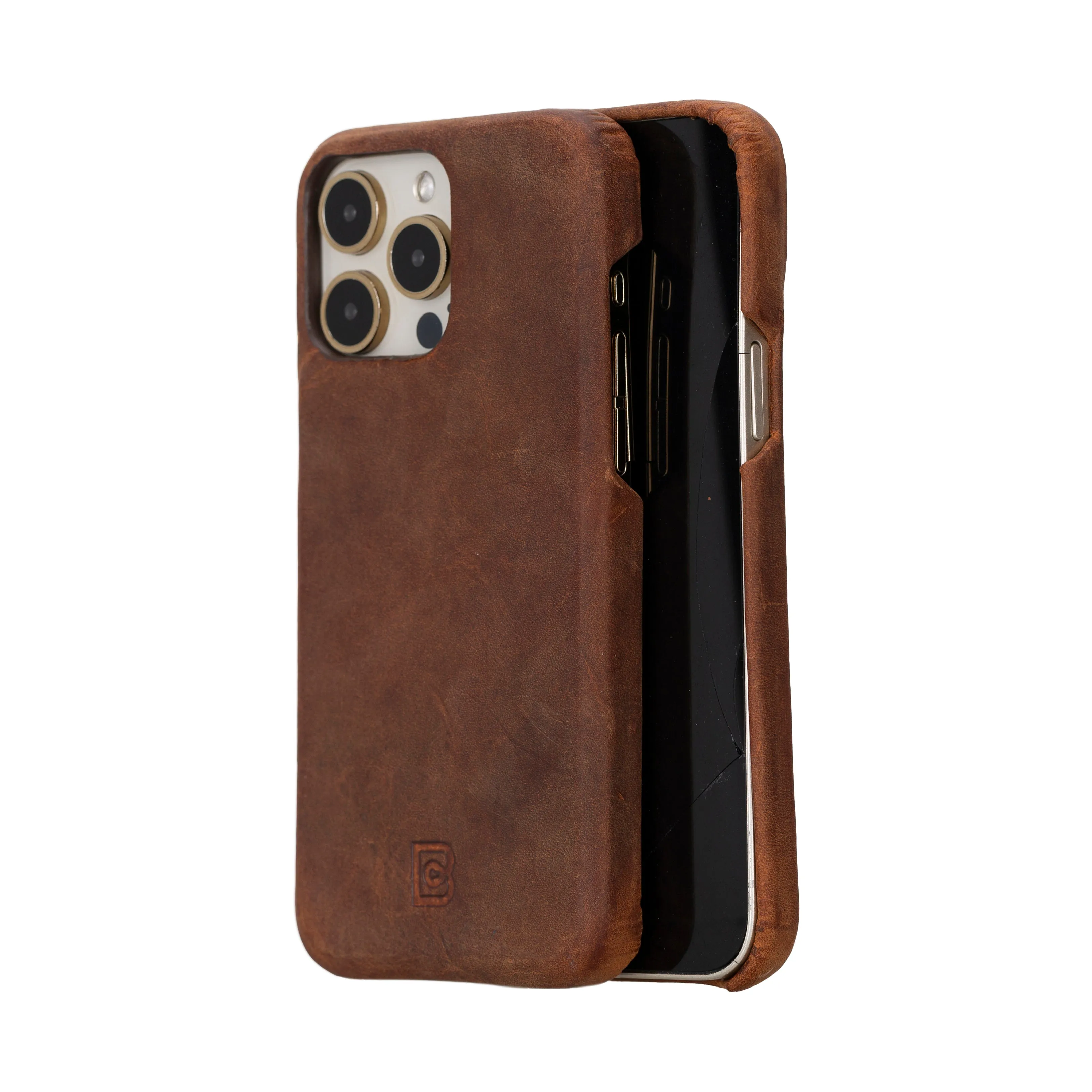 F360 iPhone 16 Pro Max Full Genuine Leather Back Cover