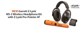 Garrett Z-Lynk MS-3 Wireless Headphone Kit  with Z-Lynk Pro-Pointer AT