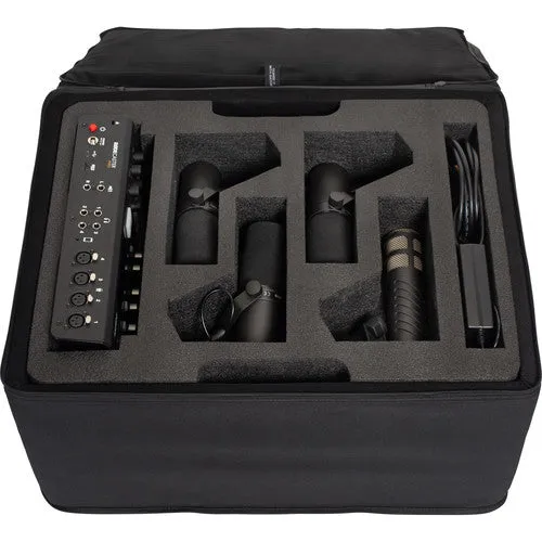 Gator GL-RODECASTER4 Lightweight Case for Rodecaster Pro, Four Headphones & Four Mics