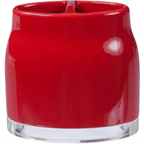 Gem Ceramic Toothbrush Holder, Red