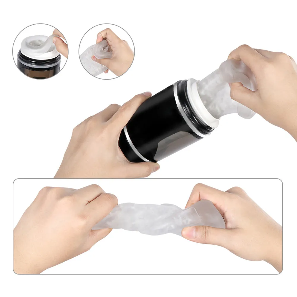 Gia Cup Thrusting Rotating Moaning Masturbator With Suction Mount