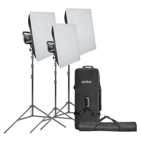 Godox SL60IIBI Three-Head Softbox LED Lighting Kit