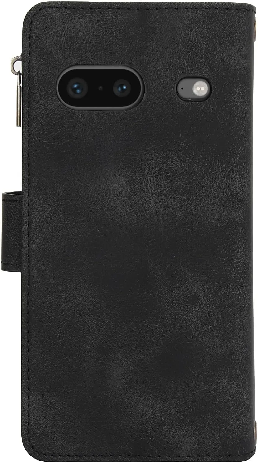 Google Pixel 9 Pro XL 6.8 PU Leather Slim Phone Case Protective Wallet Cover Brown