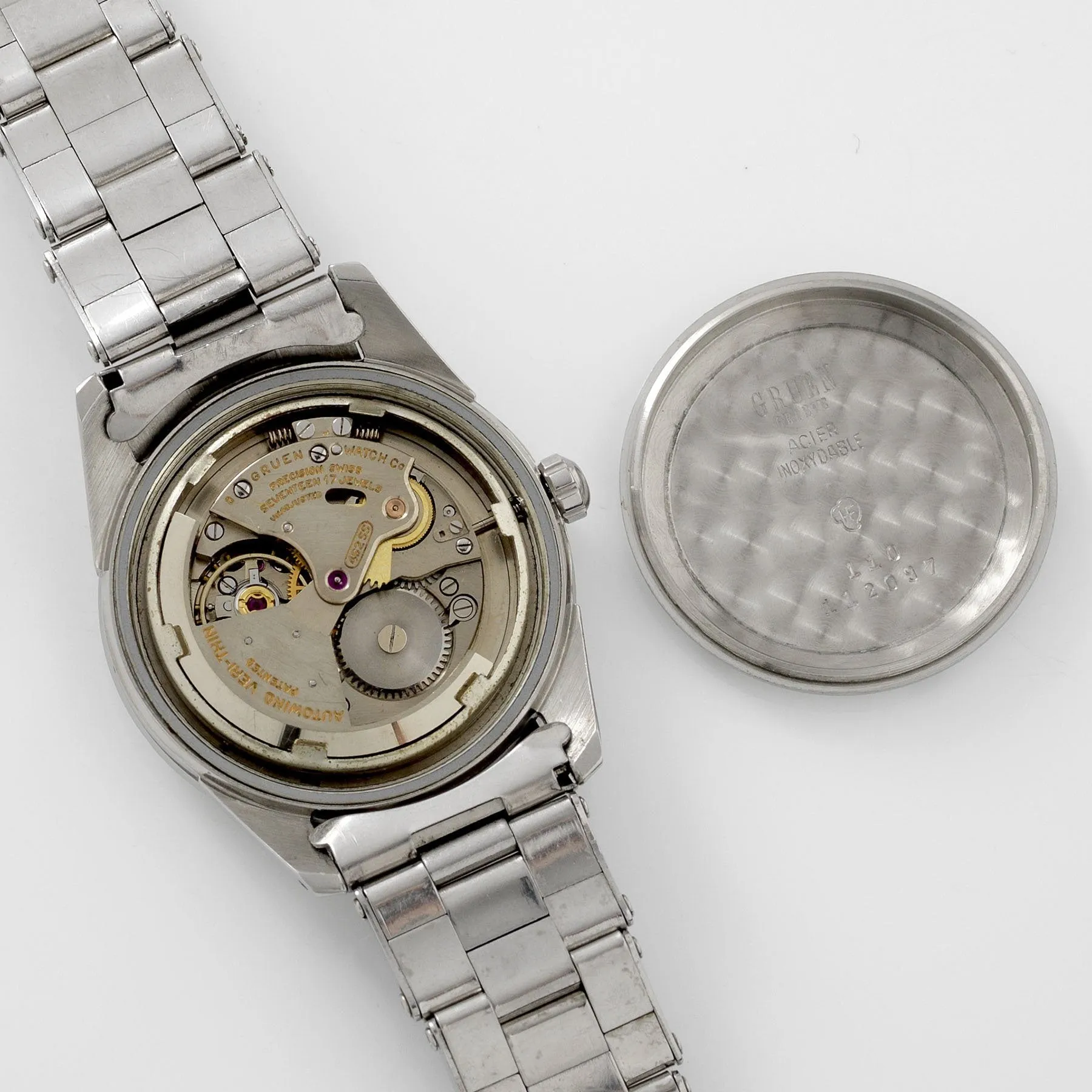 Gruen Dress Watch with Crosshair Dial