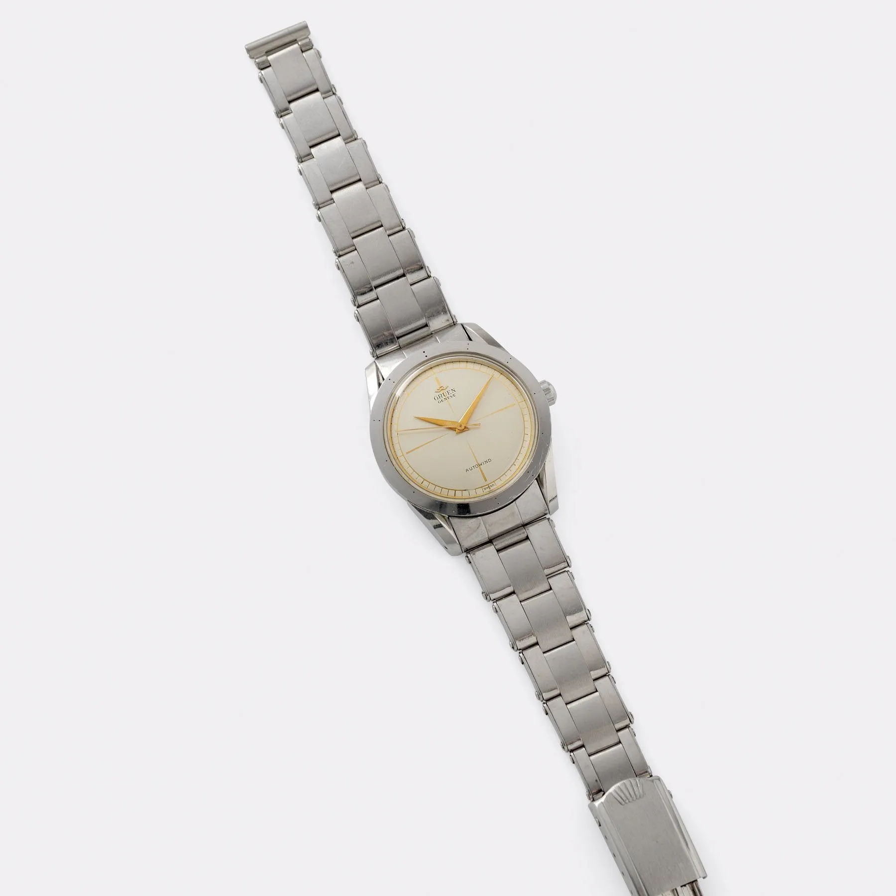 Gruen Dress Watch with Crosshair Dial