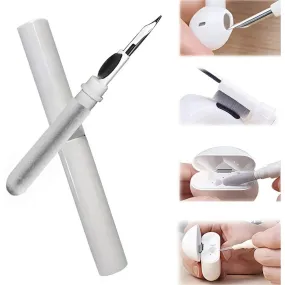 Headphone cleaning pen AirPods brush cleaning tool incl. storage case - white