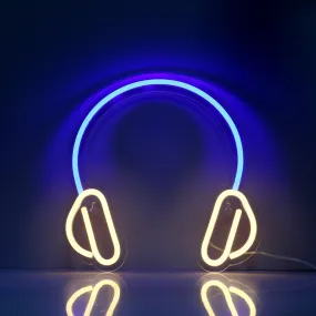 Headphones LED Neon Sign