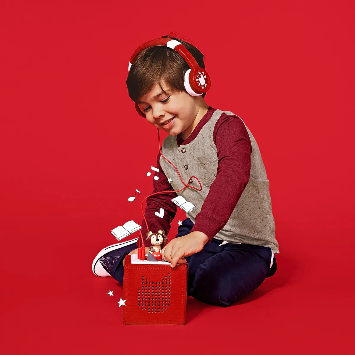 Headphones Red