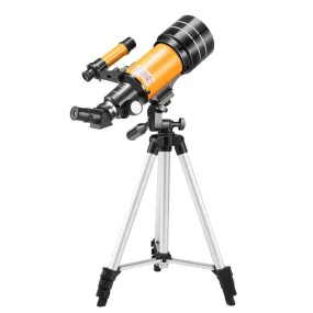 High-definition Stargazing Refracting Astronomical Telescope(Black Yellow)