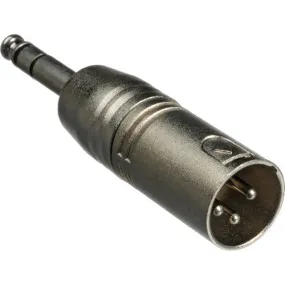 Hosa GXP246 Stereo Male 1/4'' Phone To Male 3-Pin XLR Adapter