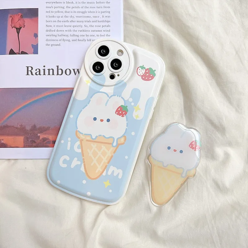 Ice Cream Bunny iPhone Case