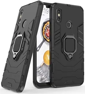 iPhone 7 Defender Armor Rugged Case with Ring Holder - Black