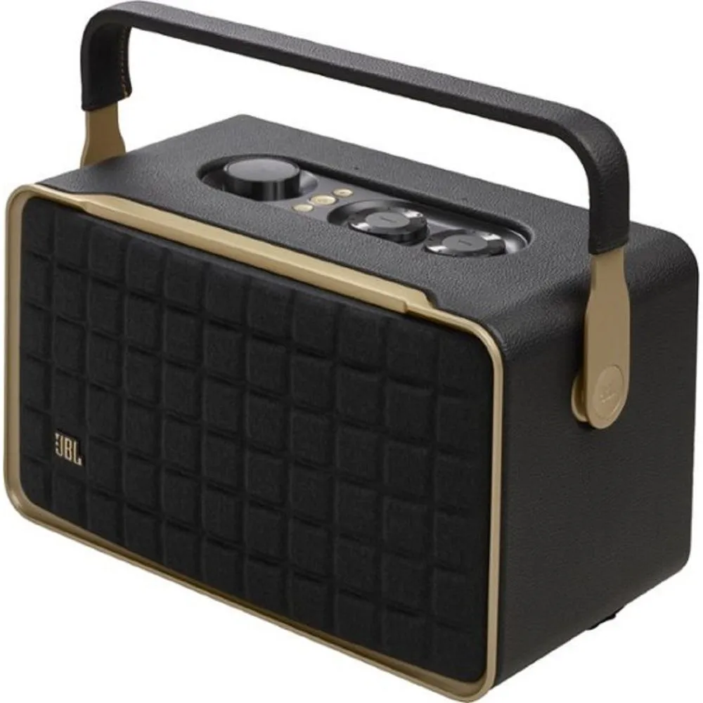 JBL JBLAUTH300BLKAM Authentics 300 Retro Style Wireless Bluetooth/WiFi Home Speaker, Black