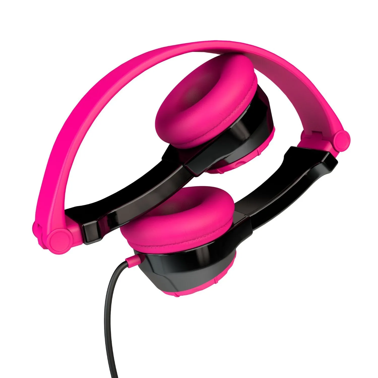 JBuddies Folding Kids Headphones Black/Pink