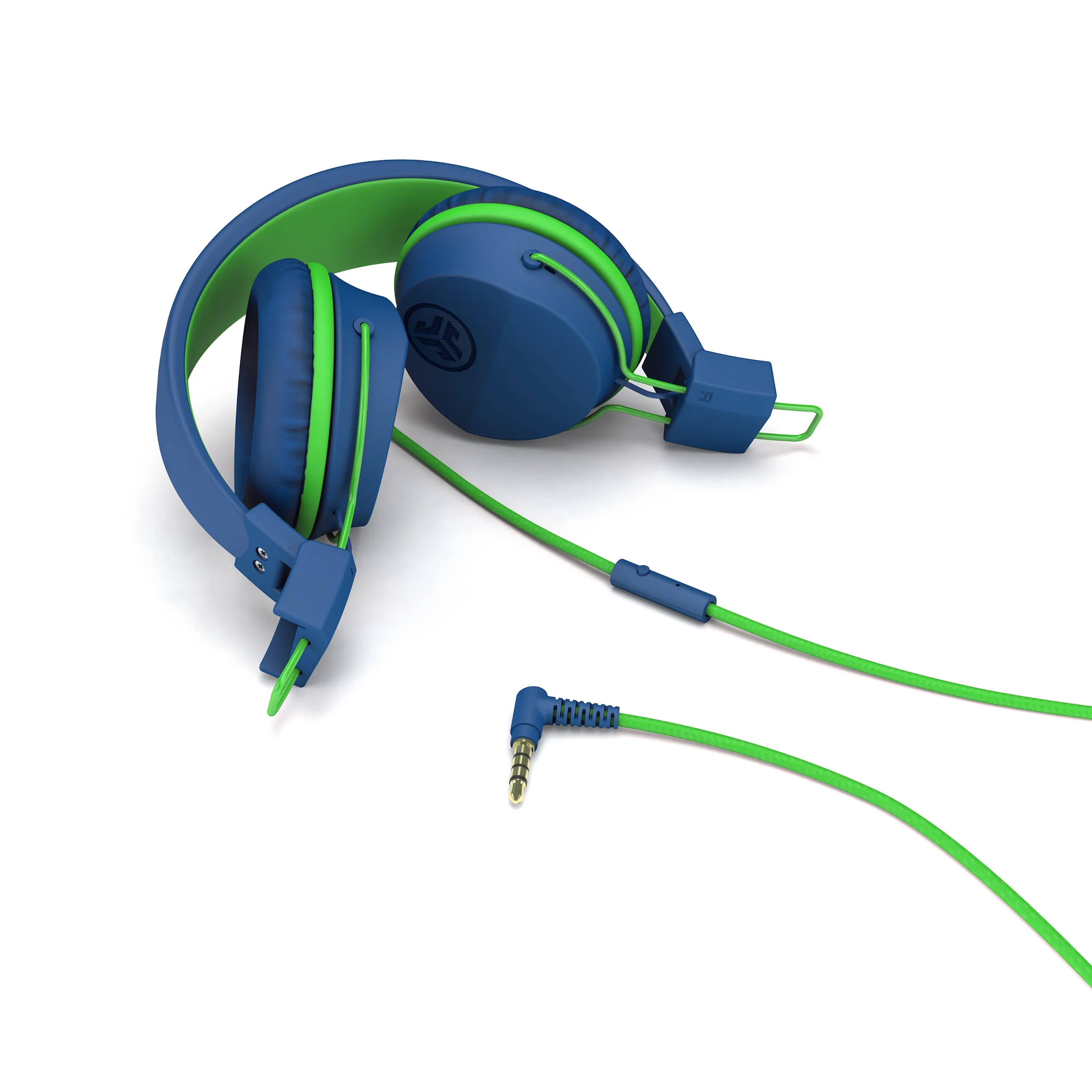 JBuddies Studio On-Ear Kids Wired Headphones Blue/Green