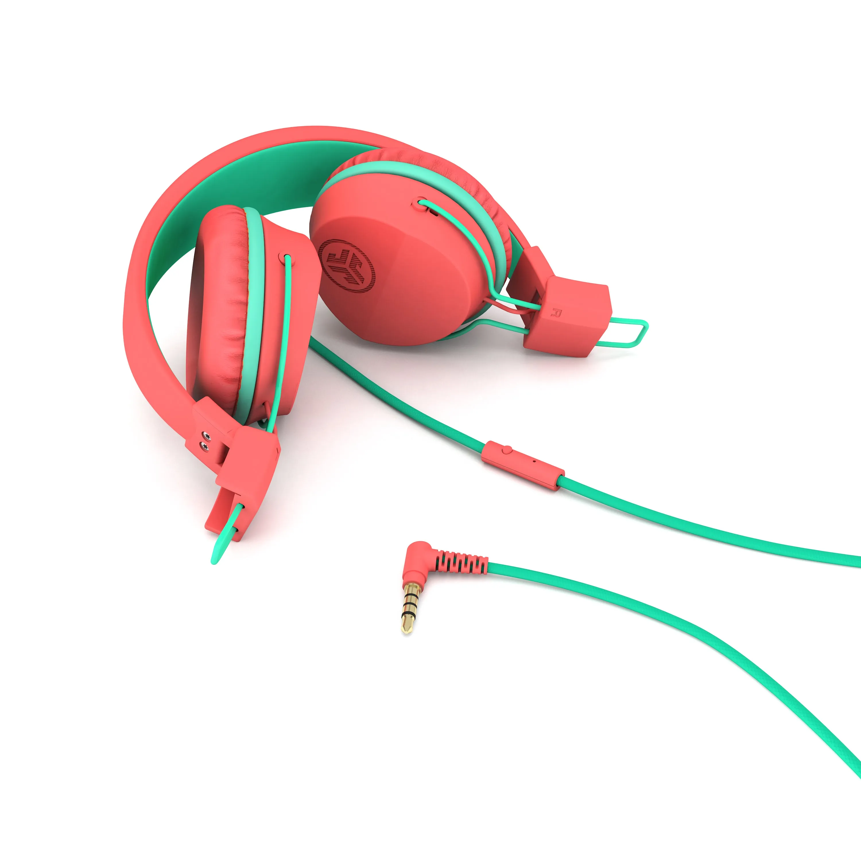 JBuddies Studio On-Ear Kids Wired Headphones Peach