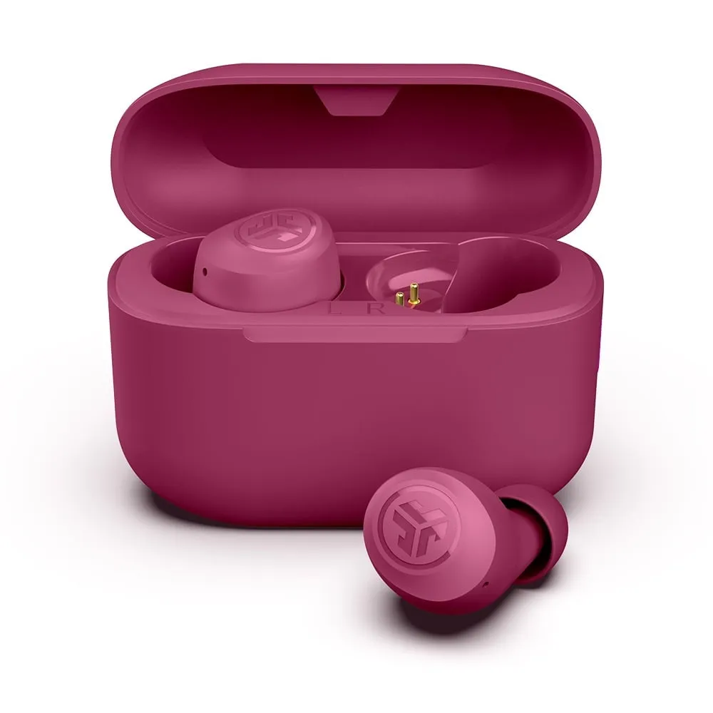 JLab EBGAIRPOPRDRKPNK124 Go Air Pop True Wireless Earbuds w/ Charging Case, Dark Pink