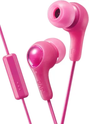 JVC Gumy Plus Wired 3.5mm In Ear Stereo Headphones Punch Pink - HA-FX7M-PN-U