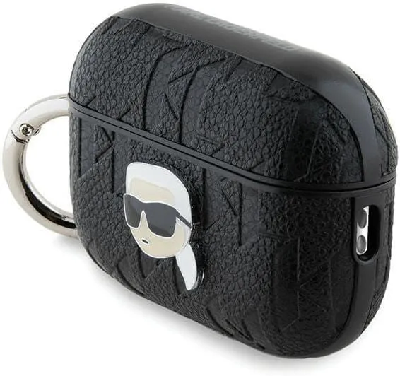 Karl Lagerfeld Monogram Karl Head Case for AirPods Pro 2 Black - KLAP2PGKIPK